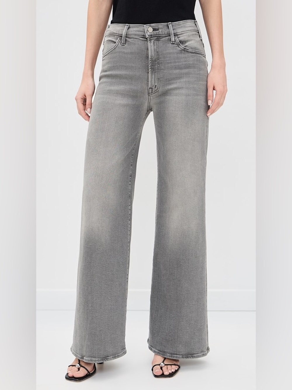 NWT Mother The Lasso Heel/Barely There High-Rise Wide-Leg Jeans 30